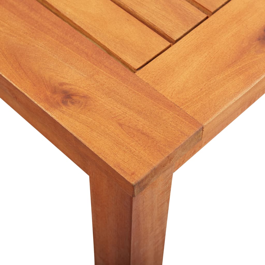 vidaXL Sodo stalas, 215x90x74cm, akacijos medienos masyvas