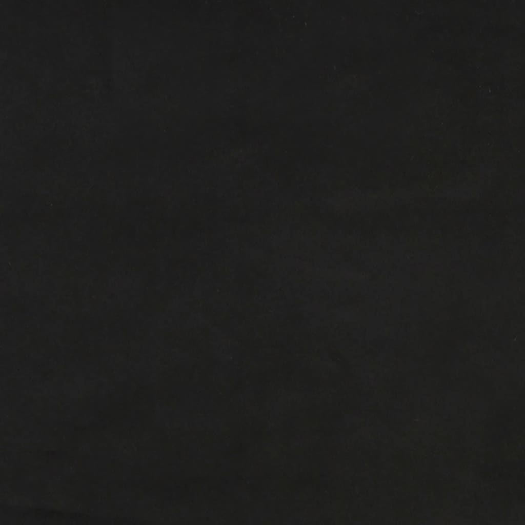 vidaXL Galvūgalis su auselėmis, juodas, 163x23x118/128cm, aksomas