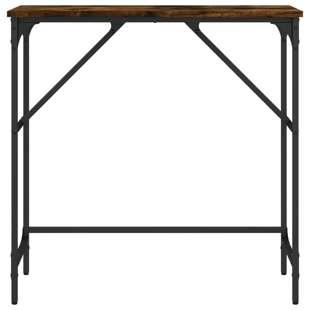 vidaXL Konsolinis staliukas, dūminio ąžuolo, 75x32x75cm, mediena