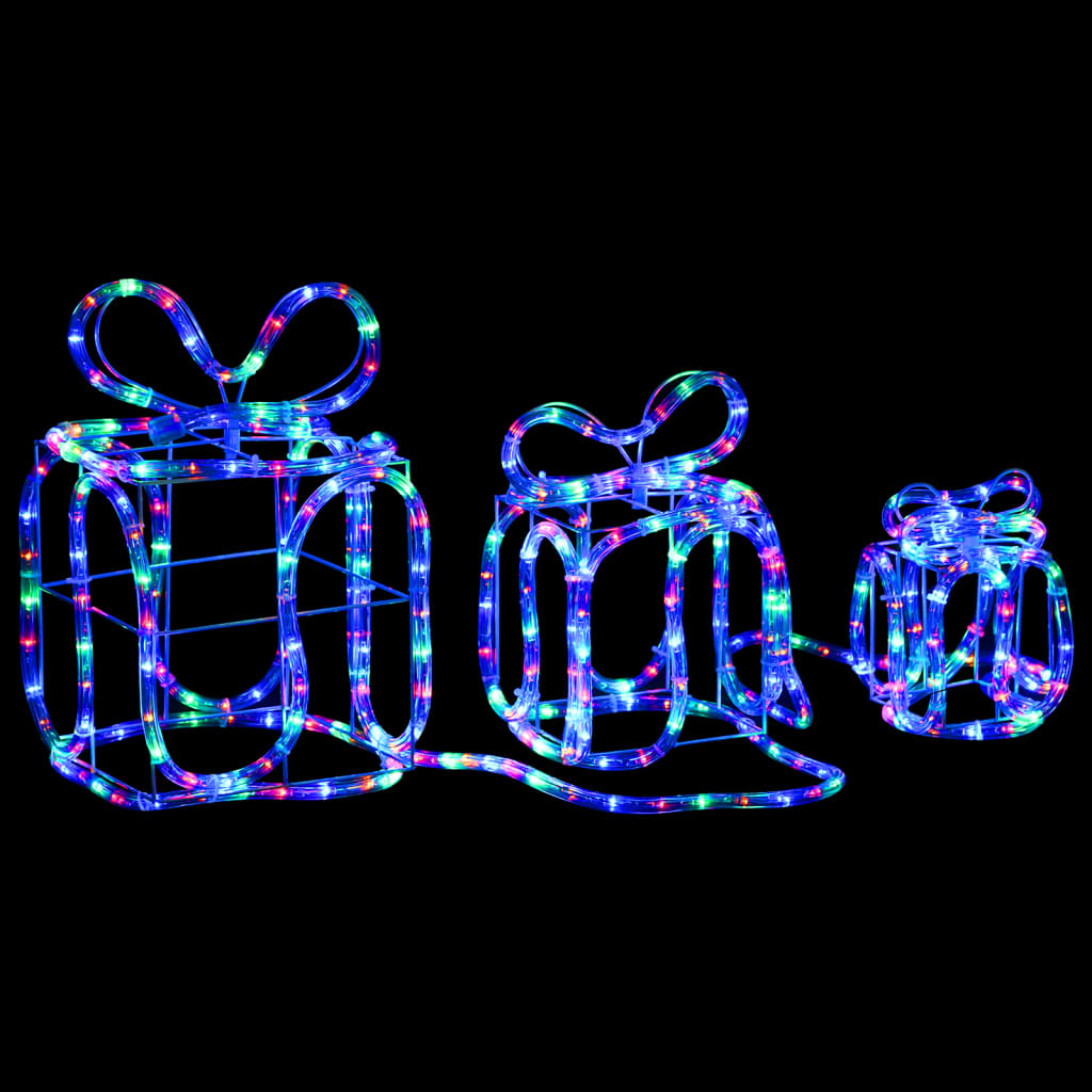 vidaXL Kalėdų dekoracija dovanų dėžutės, 180 LED lempučių