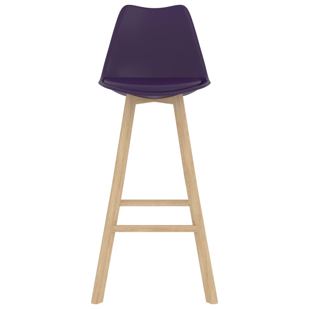 vidaXL Baro baldų komplektas, 7 dalių, violetinis (287252+3x289172)
