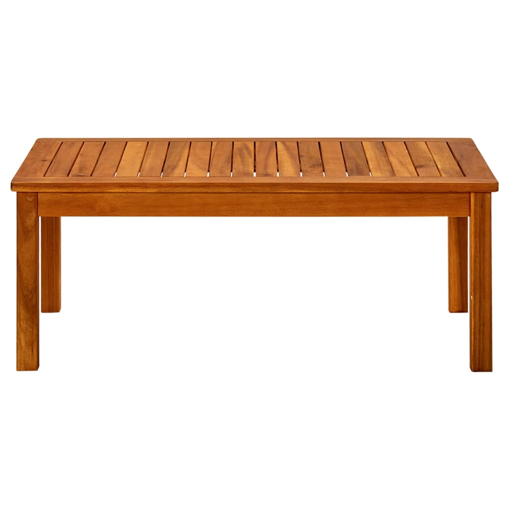 vidaXL Sodo kavos staliukas, 90x50x36cm, akacijos medienos masyvas