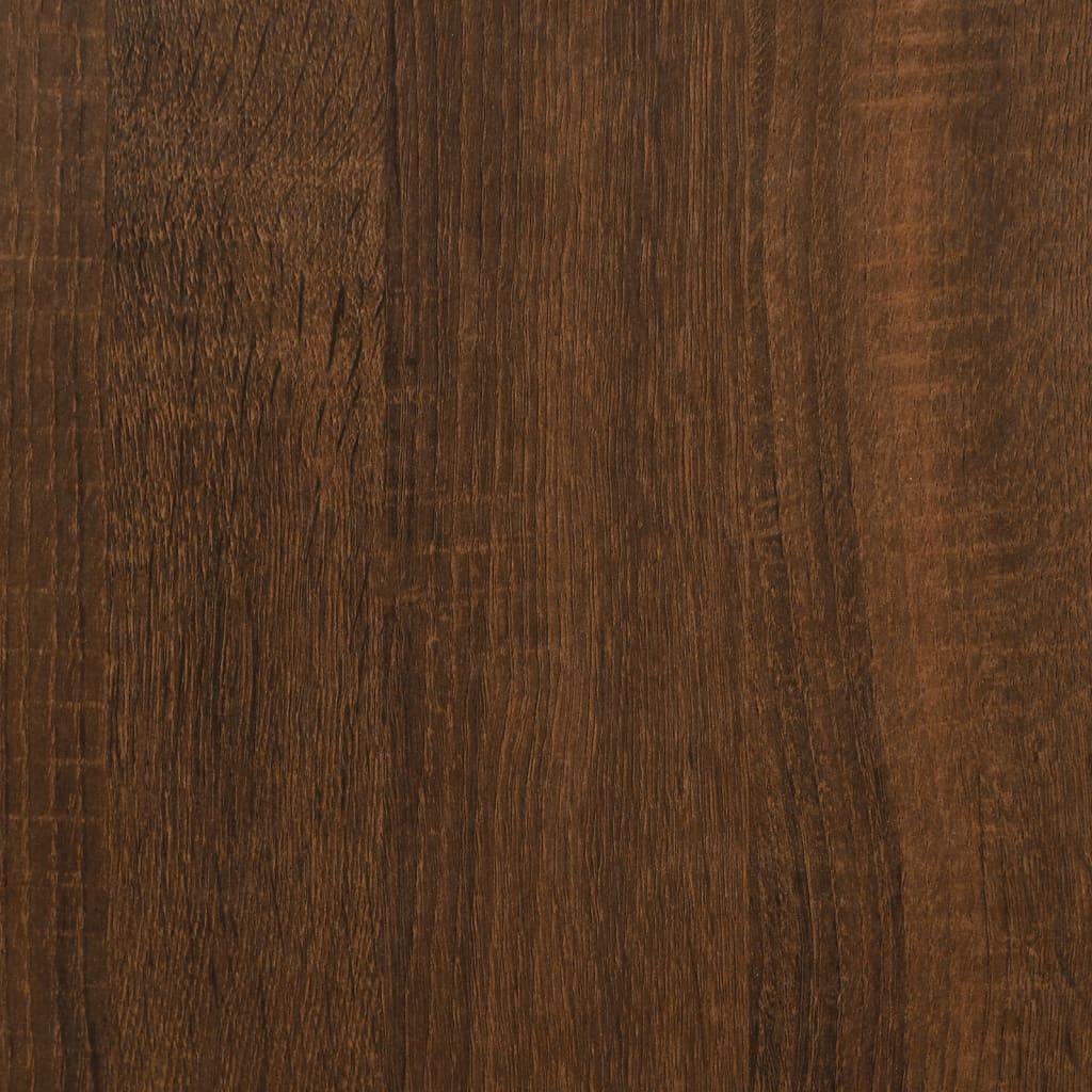 vidaXL Naktinė spintelė, ruda ąžuolo, 40x42x50cm, apdirbta mediena