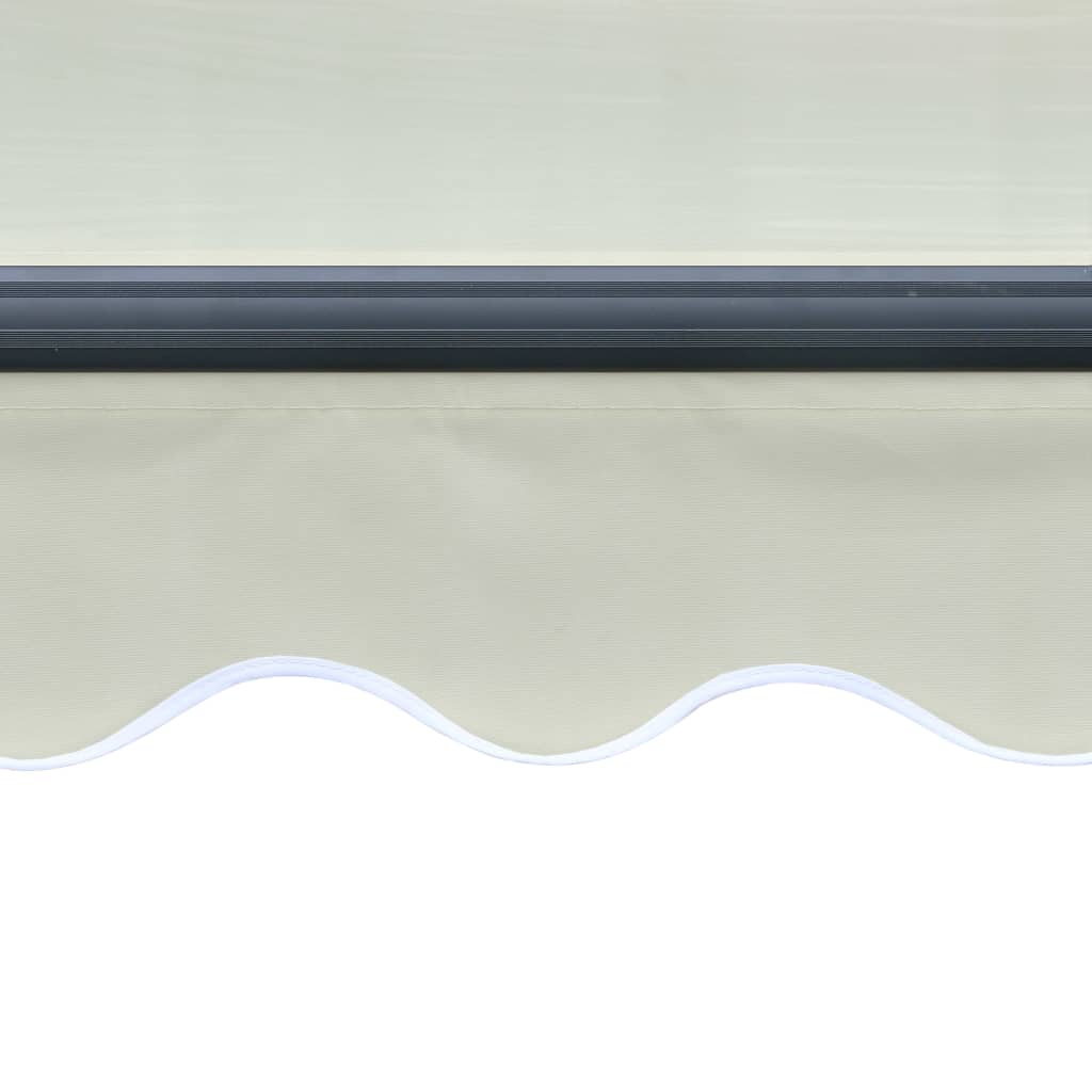 vidaXL Ištraukiama markizė su vėjo jutikliu/LED, kreminė, 400x300cm