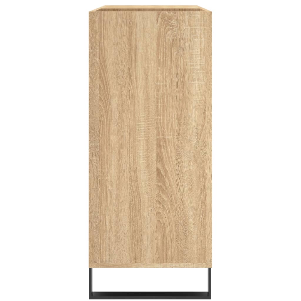 vidaXL Vinilinių plokštelių spintelė, ąžuolo, 84,5x38x89cm, mediena