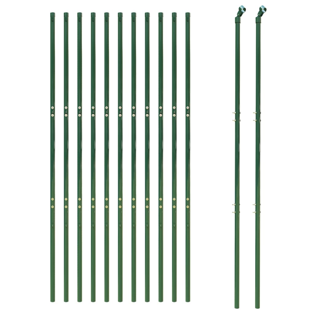 vidaXL Tinklinė tvora, žalios spalvos, 1,8x25m