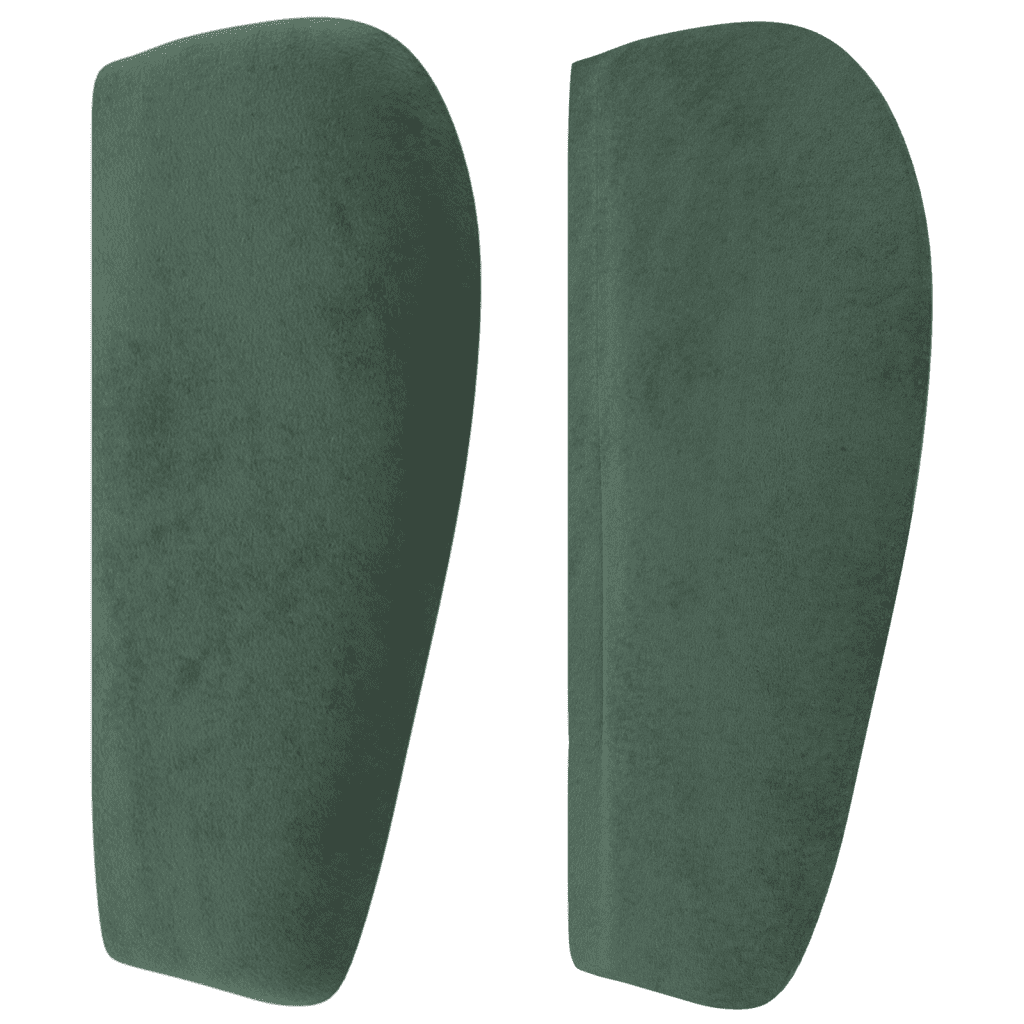 vidaXL Lova su spyruoklėmis ir čiužiniu, žalia, 100x200 cm, aksomas
