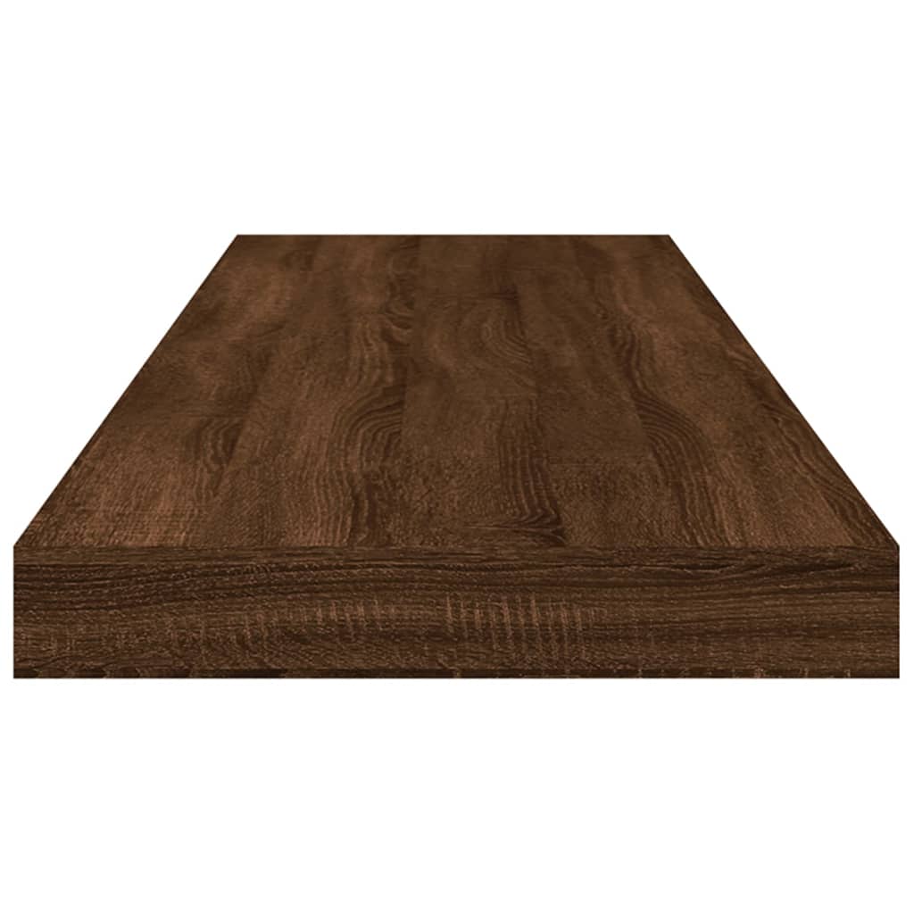 vidaXL Sieninės lentynos, 4vnt., rudos ąžuolo, 80x10x1,5cm, mediena
