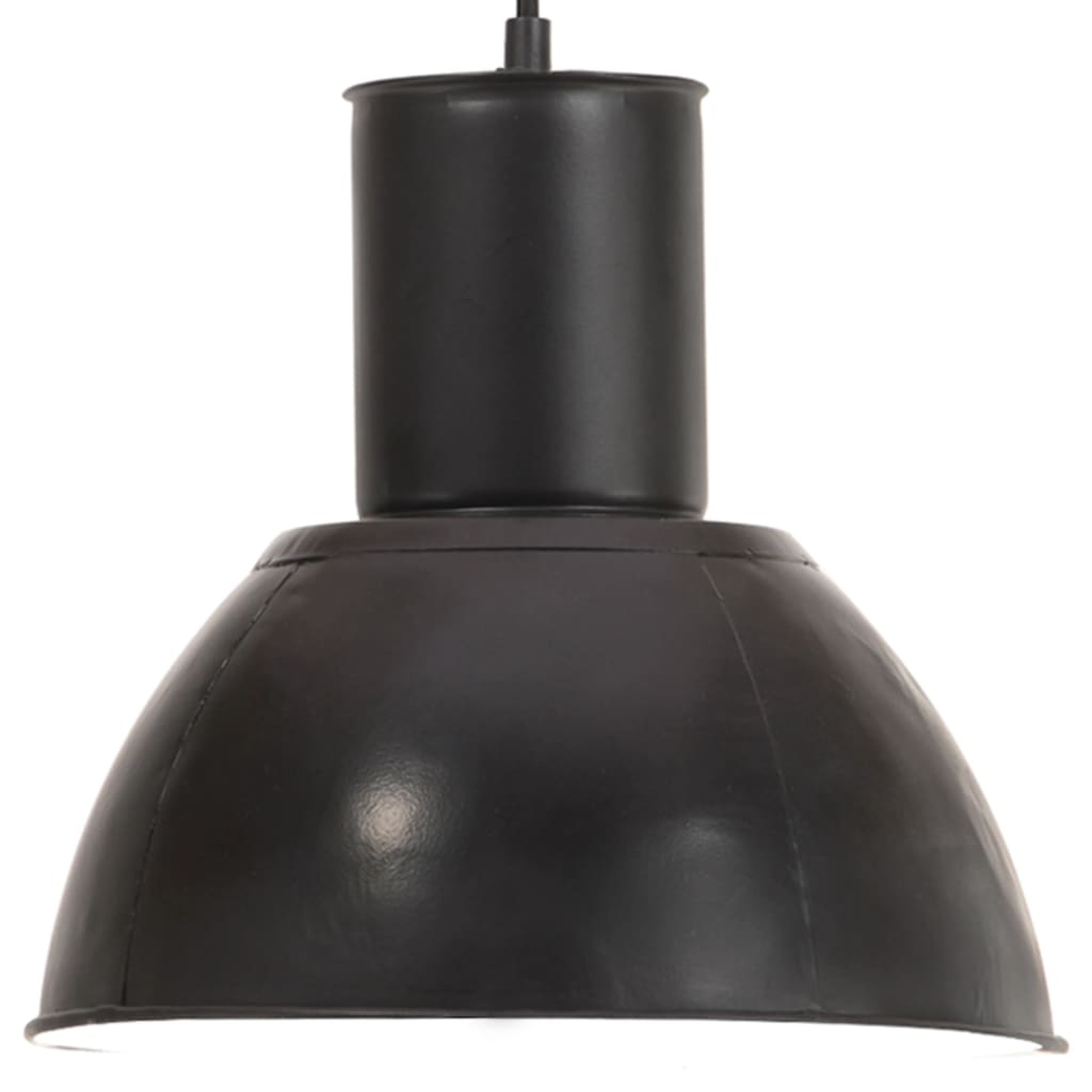 vidaXL Pakabinamas šviestuvas, juodas, 28,5cm, 25W, apskritas, E27