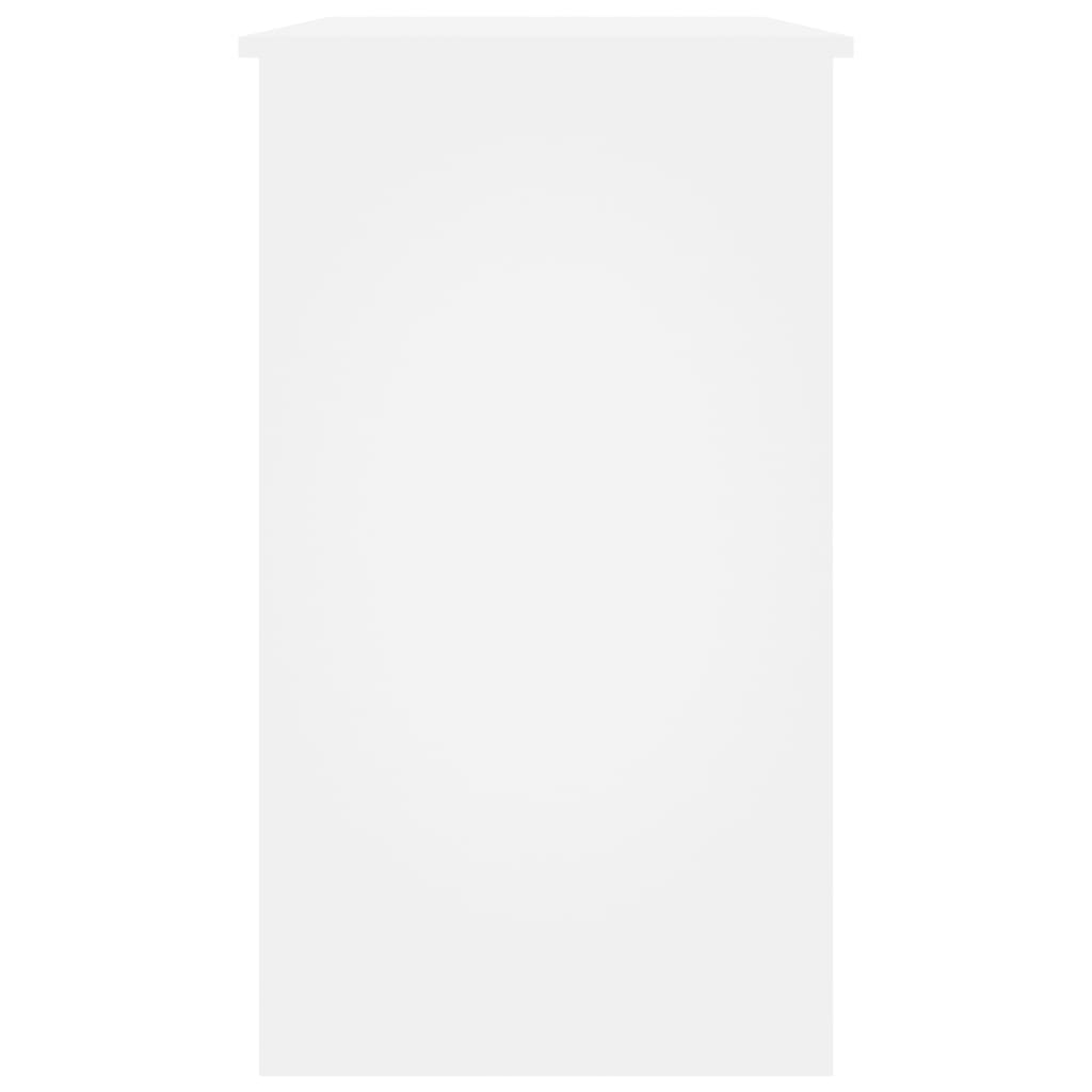 vidaXL Rašomasis stalas, baltos spalvos, 90x45x76cm, MDP