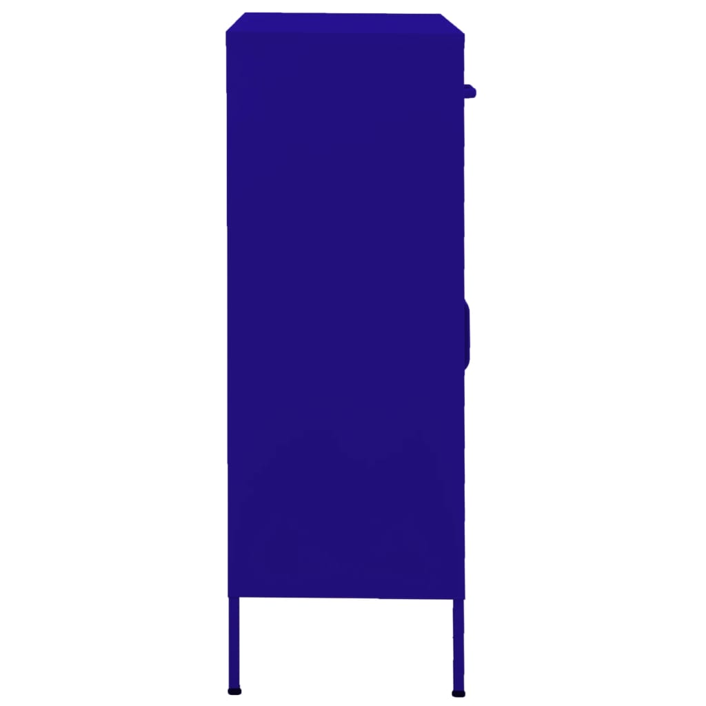 vidaXL Sandėliavimo spintelė, tamsiai mėlyna, 80x35x101,5cm, plienas