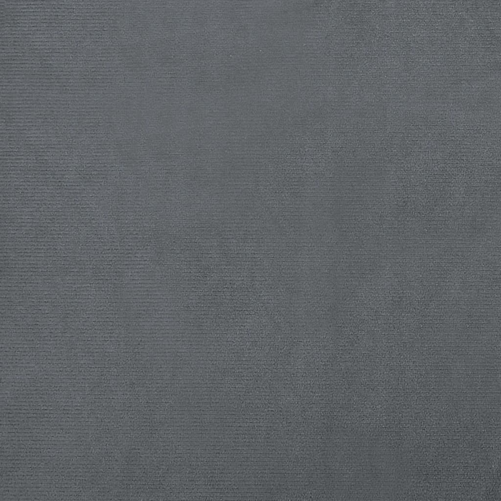vidaXL Lova šunims, tamsiai pilkos spalvos, 70x45x30cm, aksomas