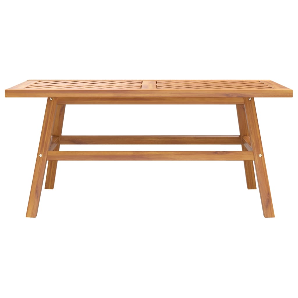 vidaXL Kavos staliukas, 100x50x45cm, akacijos medienos masyvas