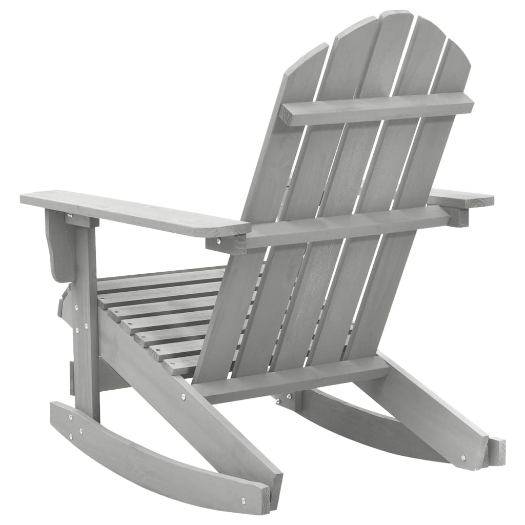 vidaXL Supama sodo kėdė, pilka, mediena