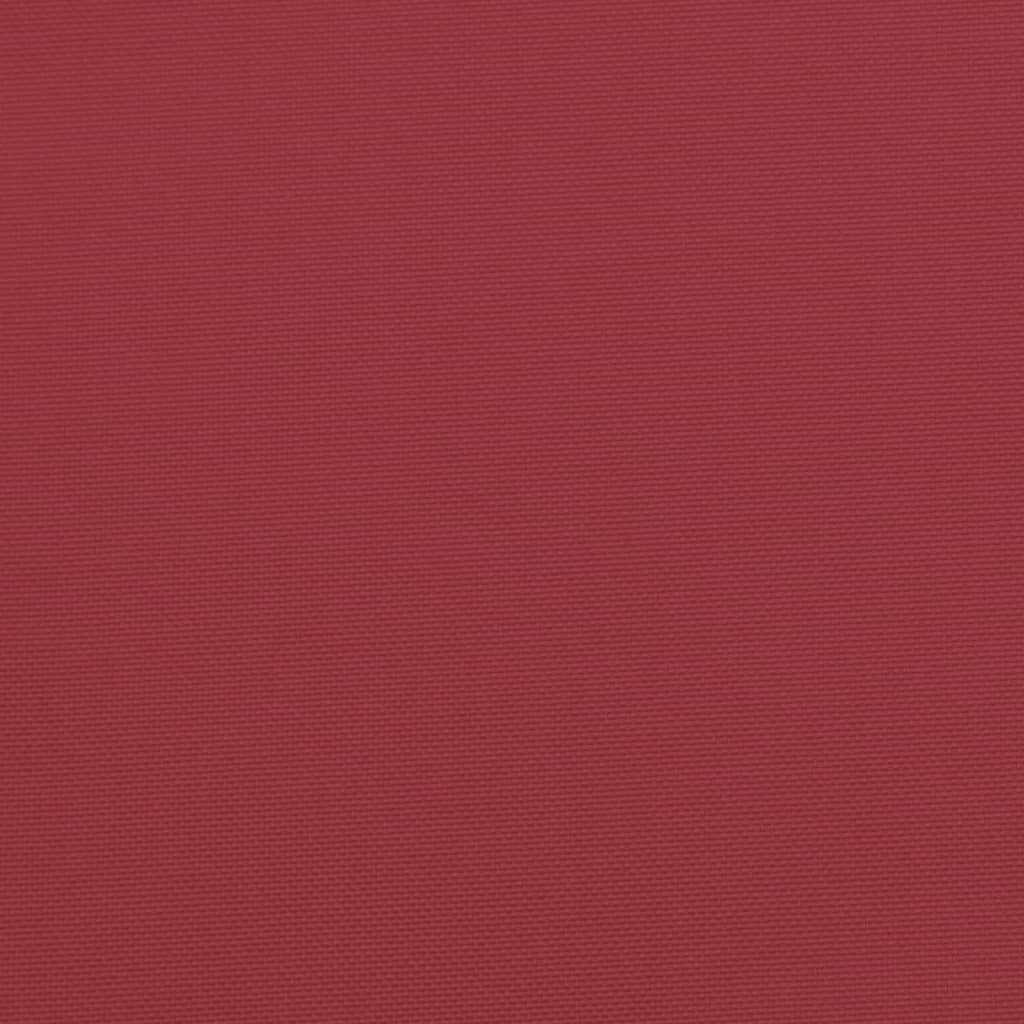 vidaXL Paletės pagalvėlė, raudonojo vyno spalvos, 50x50x12cm, audinys