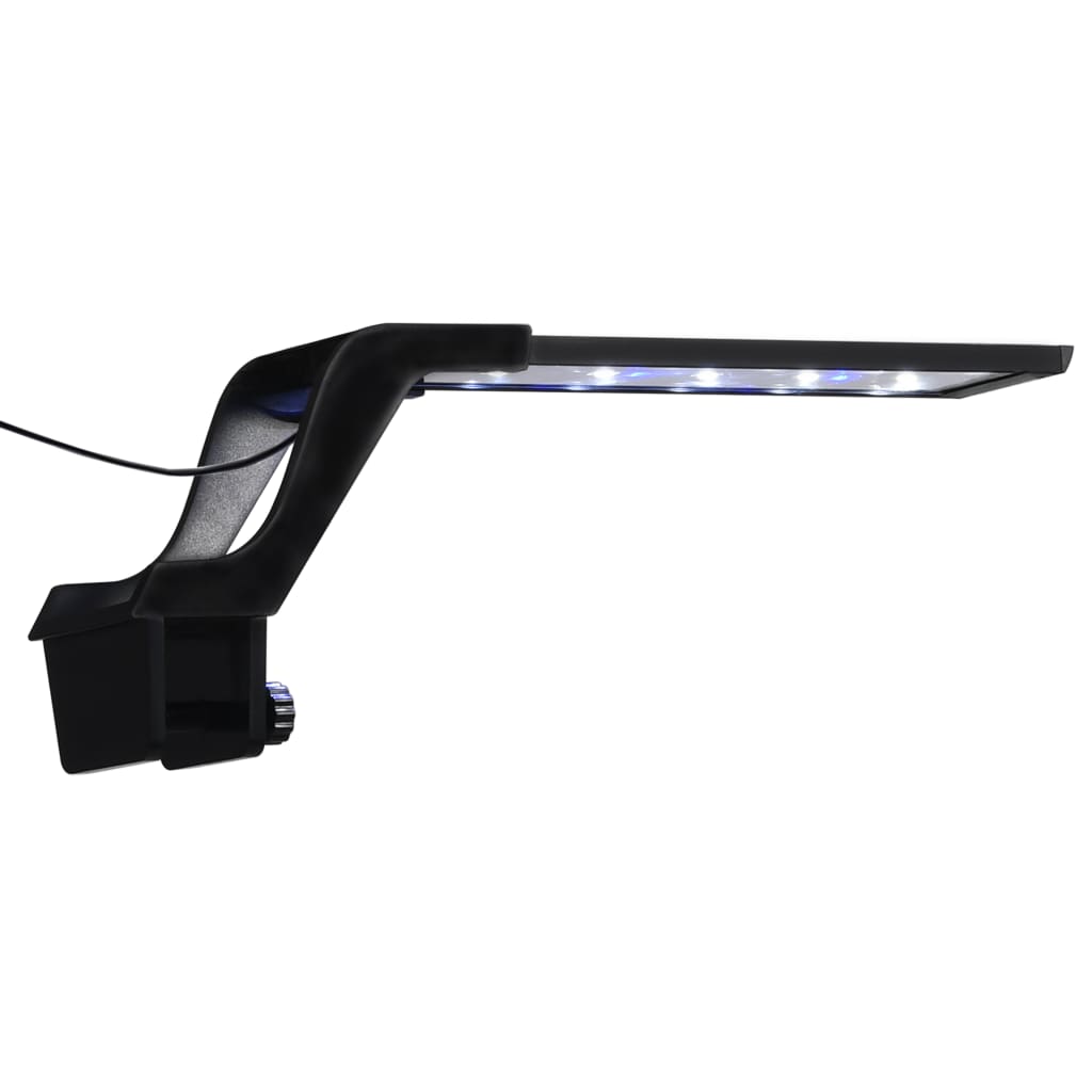 vidaXL LED akvariumo lempa su spaustuku, mėlyna ir balta, 25-45cm