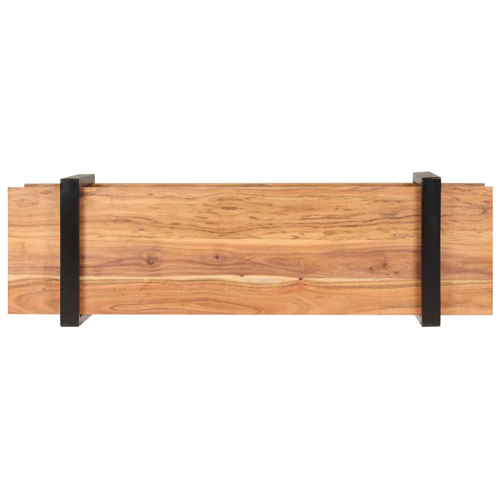 vidaXL Televizoriaus spintelė, 130x40x40cm, akacijos medienos masyvas