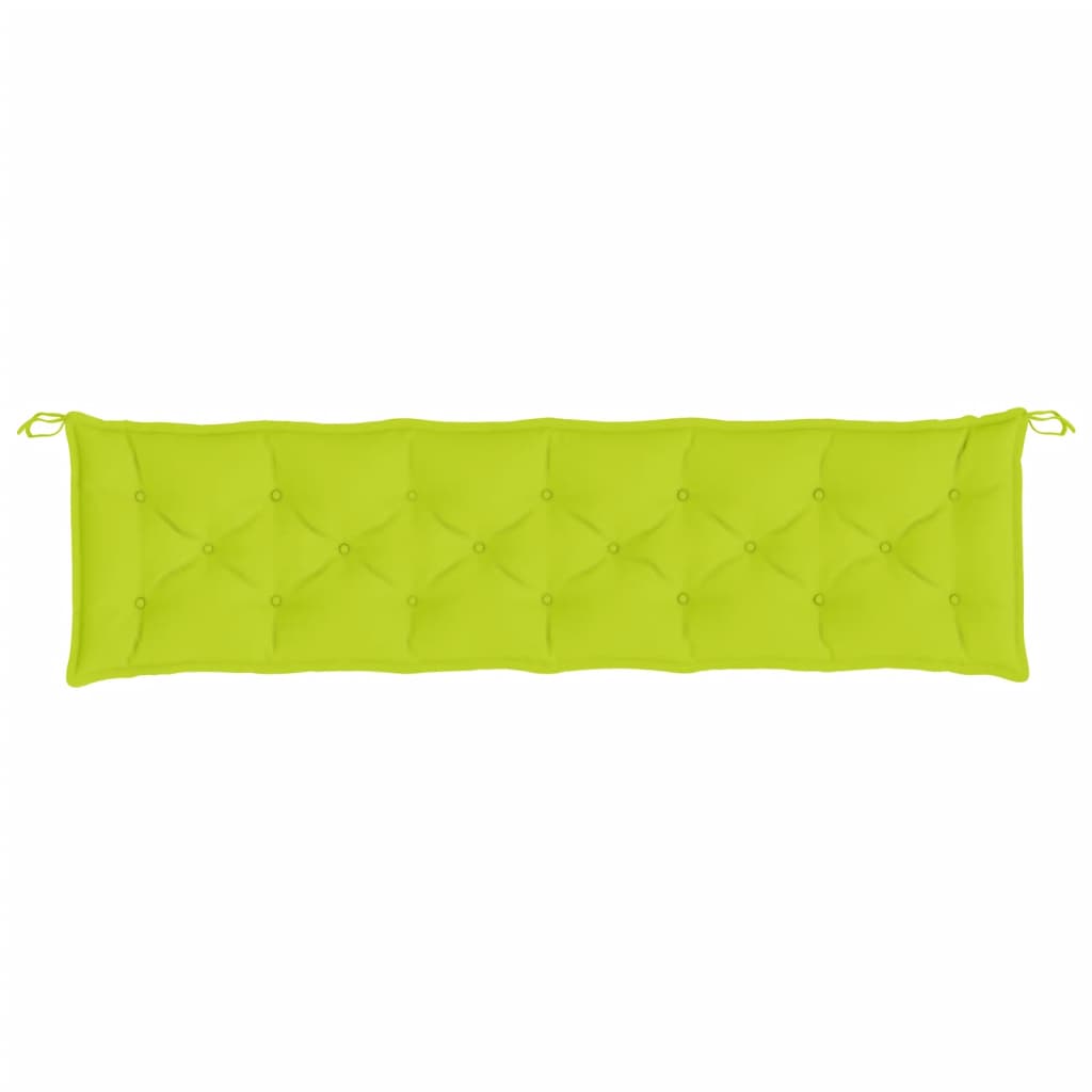 vidaXL Sodo suoliuko pagalvėlė, ryškiai žalia, 200x50x7cm, audinys
