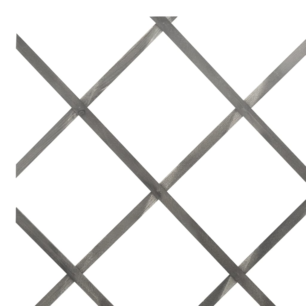 vidaXL Treliažo tvoros, 5vnt., pilkos, 180x80cm, eglės masyvas