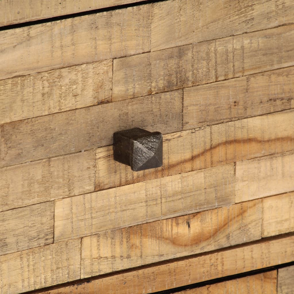 vidaXL Šoninių spintelių komplektas, 2d., perdirbta tikmedžio mediena