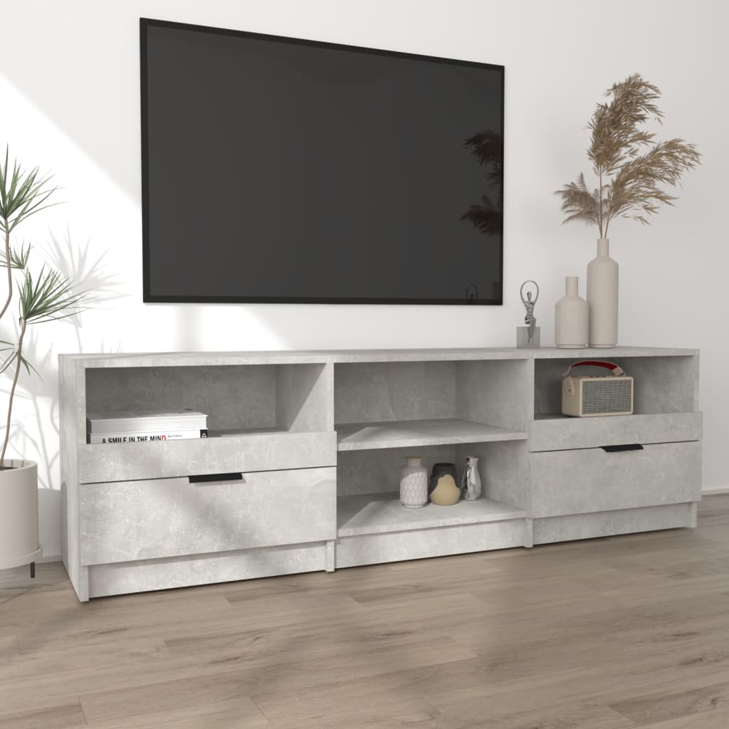 vidaXL Televizoriaus spintelė, pilka, 150x33,5x45cm, apdirbta mediena