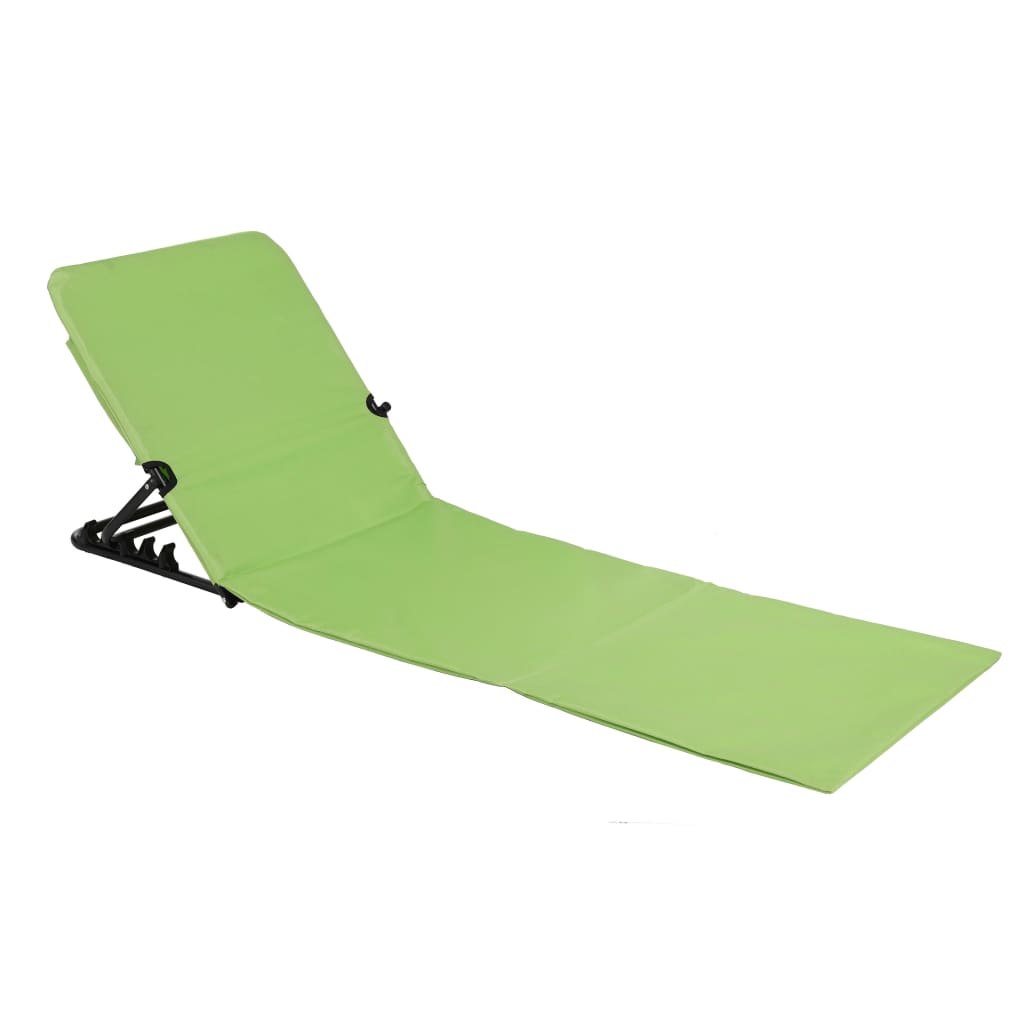 HI Sulankstomas paplūdimio kilimėlis-kėdė, žalios spalvos, PVC