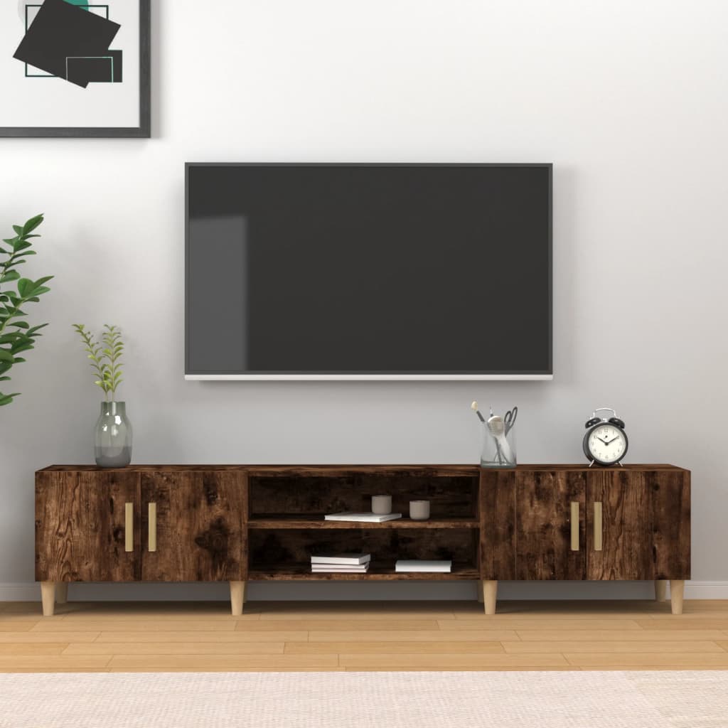 vidaXL Televizoriaus spintelė, dūminio ąžuolo, 180x31,5x40cm, mediena