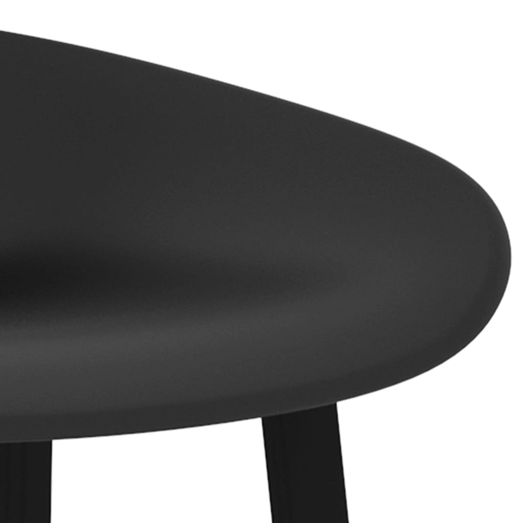 vidaXL Baro baldų komplektas, 5 dalių, juodos spalvos