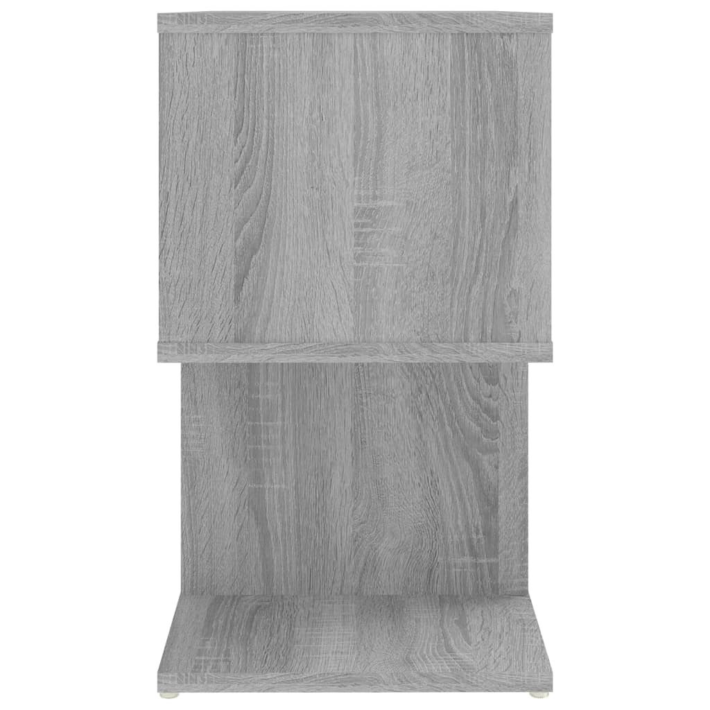 vidaXL Naktinės spintelės, 2vnt., pilkos ąžuolo, 50x30x51,5cm, mediena