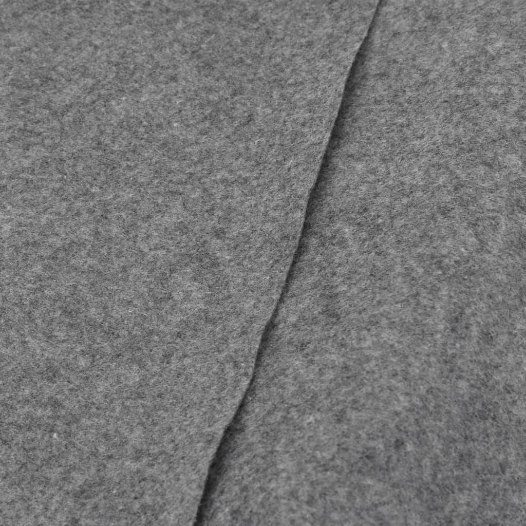 vidaXL Baseino paklotas, pilkas, 244cm, poliesterio geotekstilė