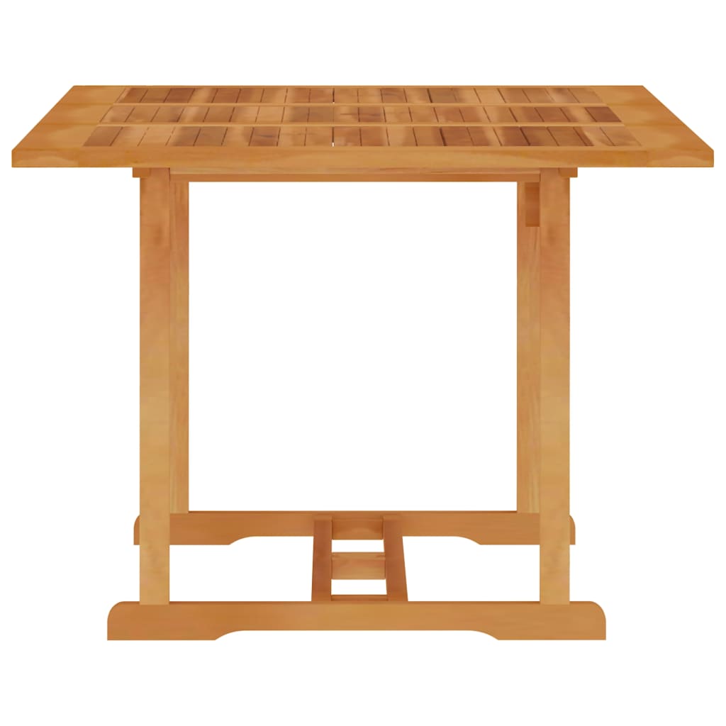 vidaXL Sodo stalas, 150x90x75cm, tikmedžio medienos masyvas