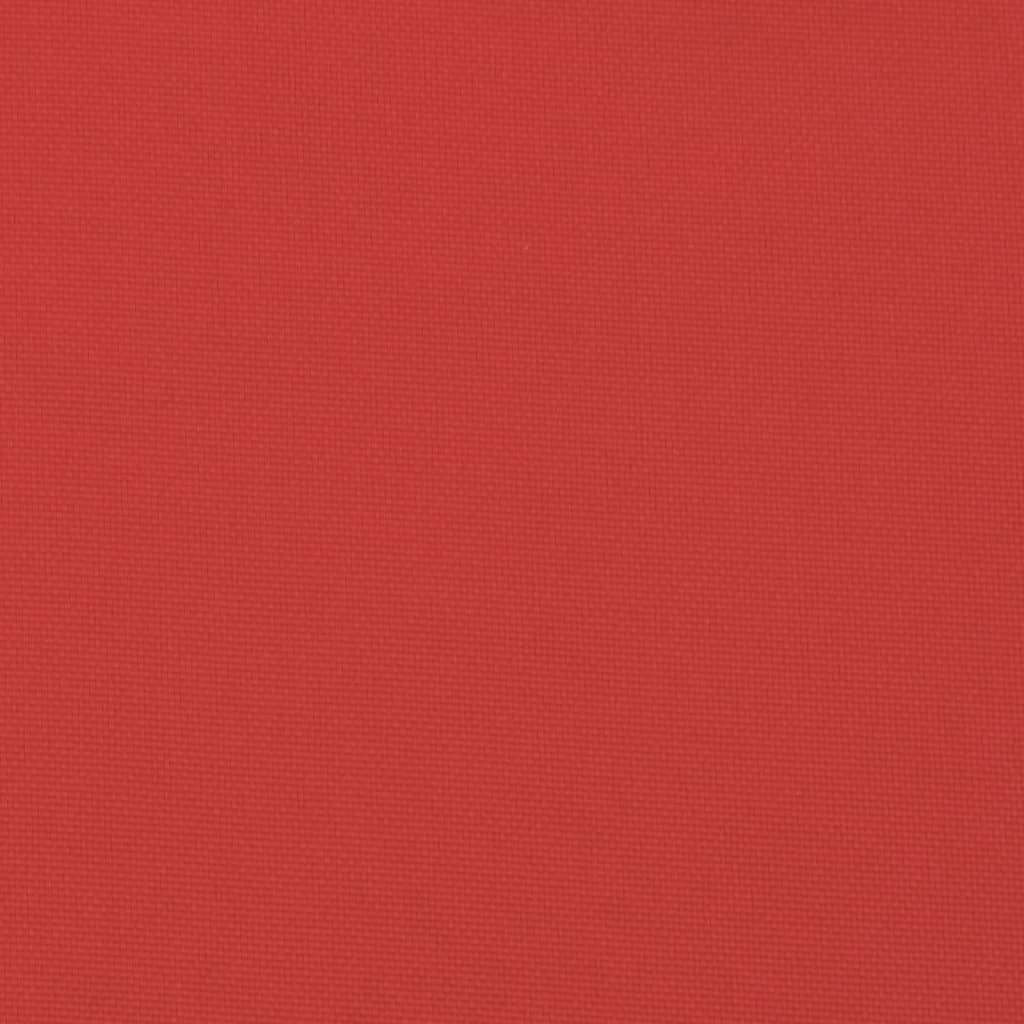 vidaXL Saulės gulto čiužinukas, raudonos spalvos, 186x58x3cm, audinys