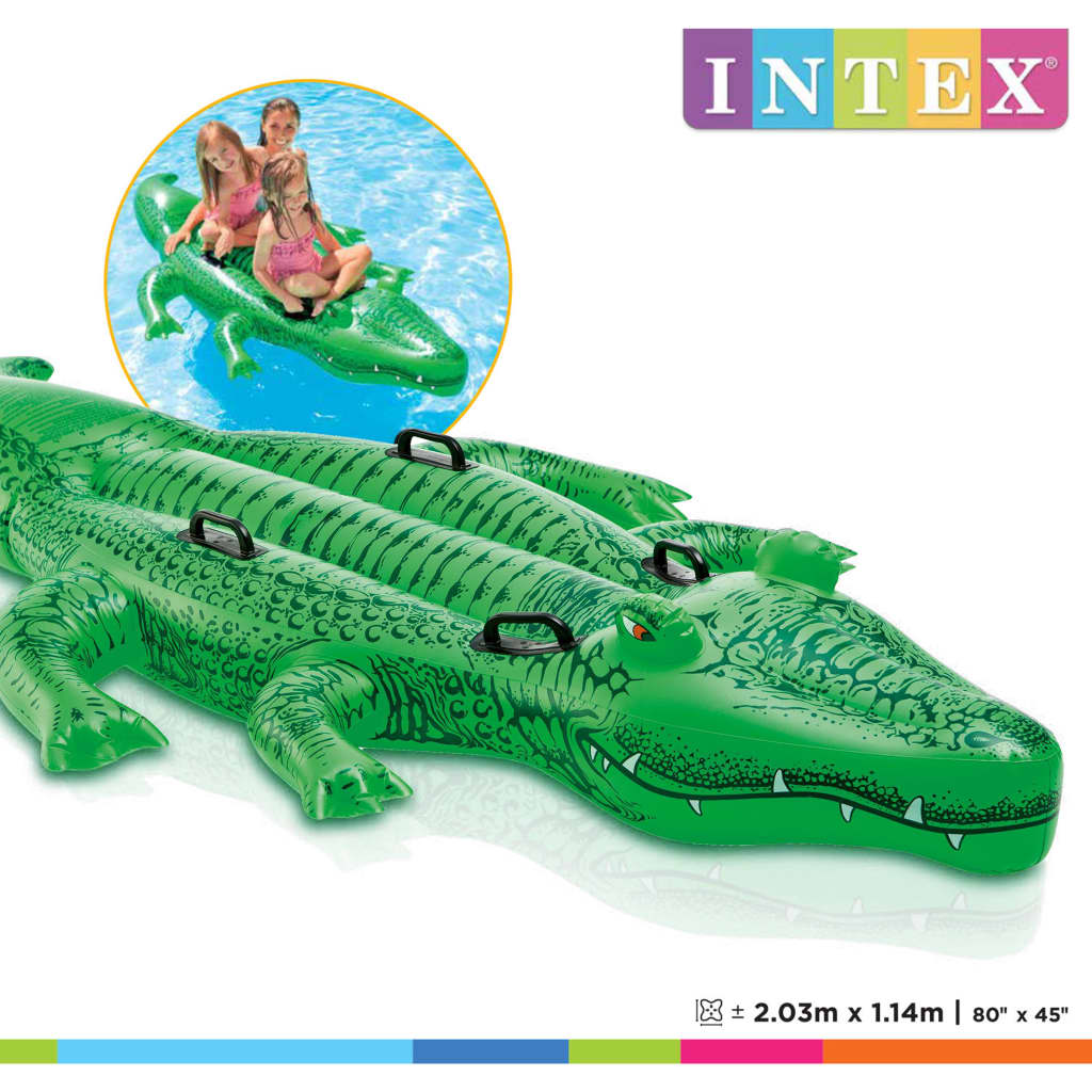 Intex Giant Gator Ride-On plaustas, 203x114cm