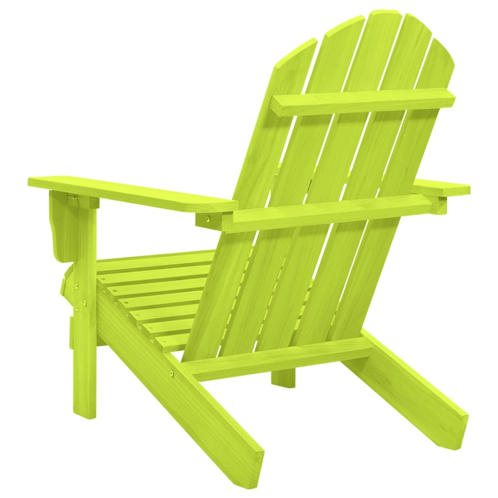 vidaXL Sodo Adirondack kėdė, žalios spalvos, eglės medienos masyvas
