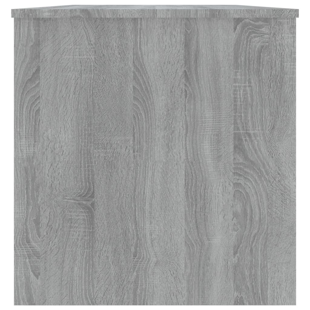 vidaXL Kavos staliukas, pilkas ąžuolo, 102x50x52,5cm, apdirbta mediena