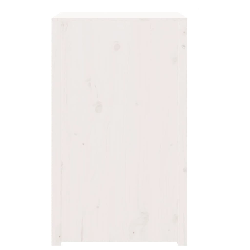 vidaXL Lauko virtuvės spintelė, balta, 55x55x92cm, pušies masyvas