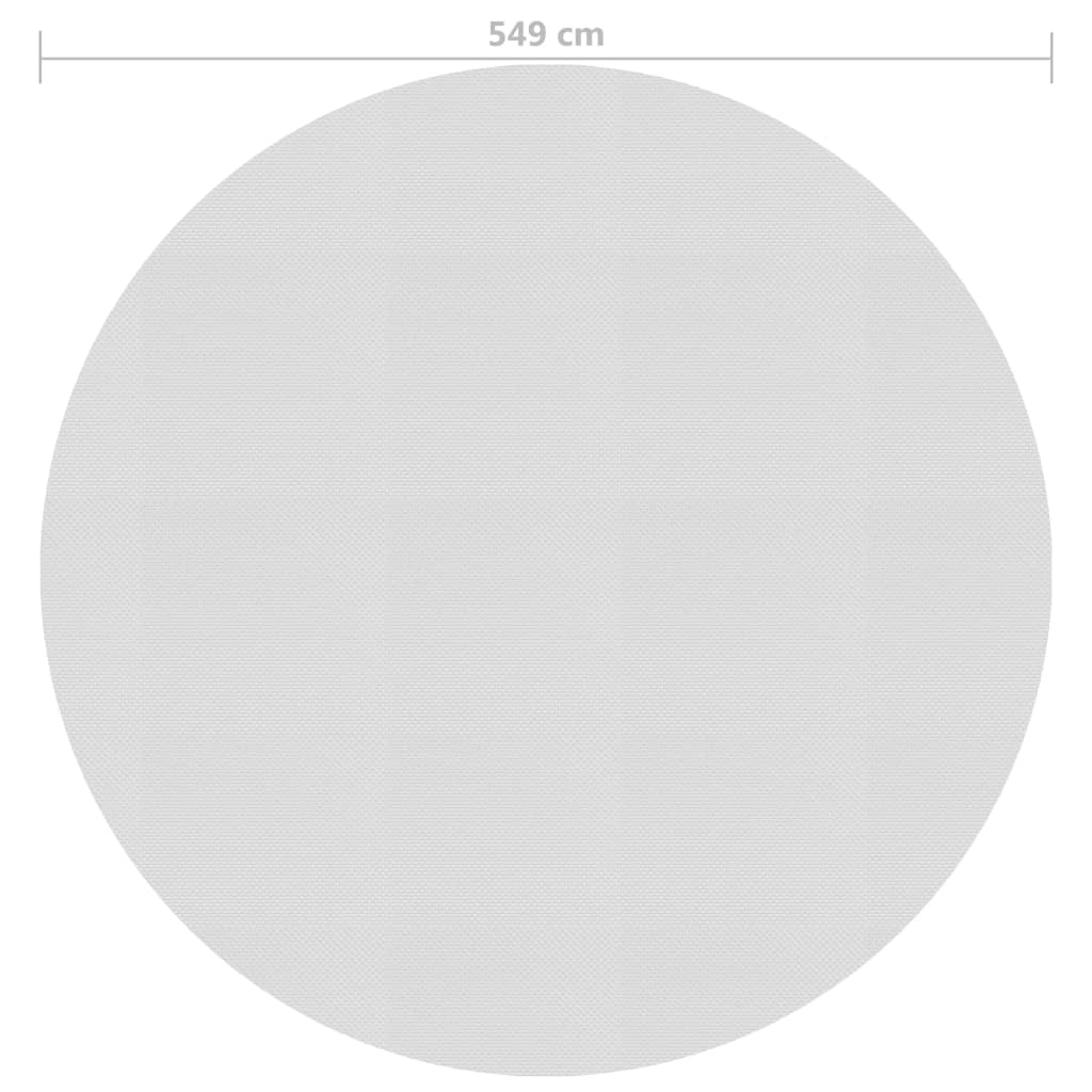 vidaXL Saulę sugerianti baseino plėvelė, pilkos spalvos, 549cm, PE