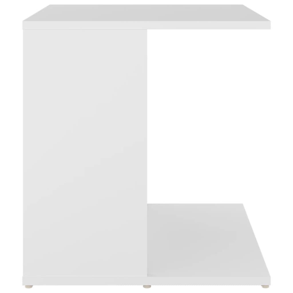 vidaXL Šoninis staliukas, baltos spalvos, 45x45x48cm, MDP