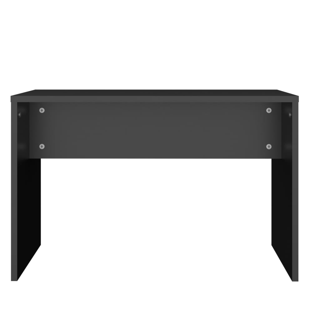 vidaXL Kosmetinio staliuko komplektas, juodos spalvos, 86,5x35x136cm
