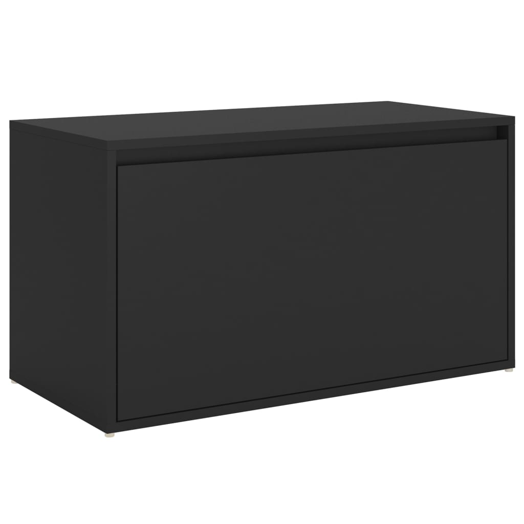 vidaXL Koridoriaus suoliukas, juodos spalvos, 80x40x45cm, MDP