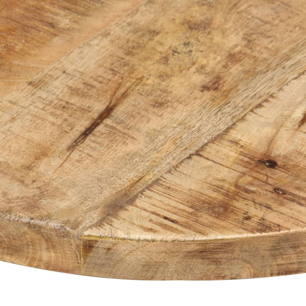 vidaXL Stalviršis, 40cm, mango medienos masyvas, apskritas, 25-27mm