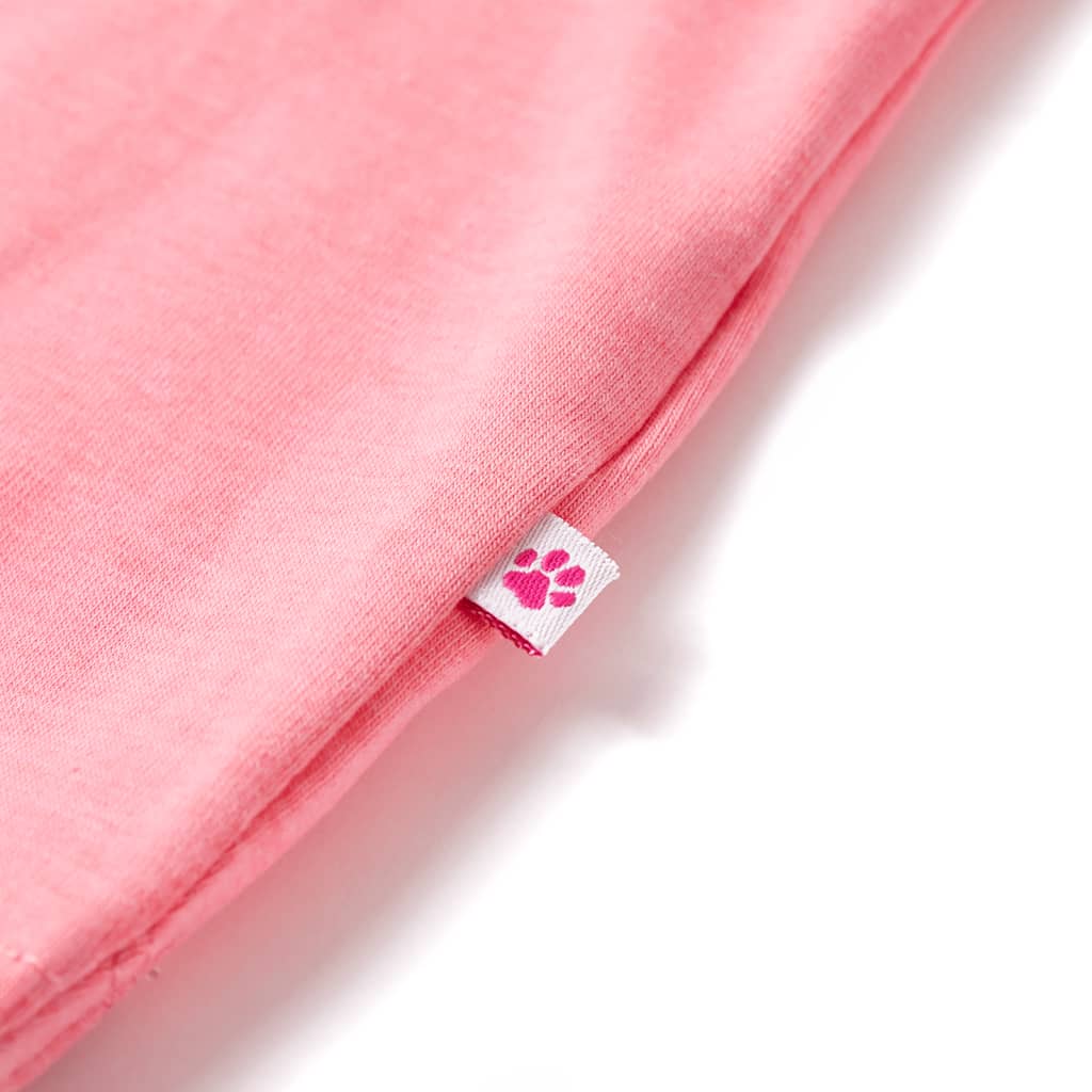 Vaikiški marškinėliai, ryškūs fluorescenciniai rožiniai, 92 dydžio