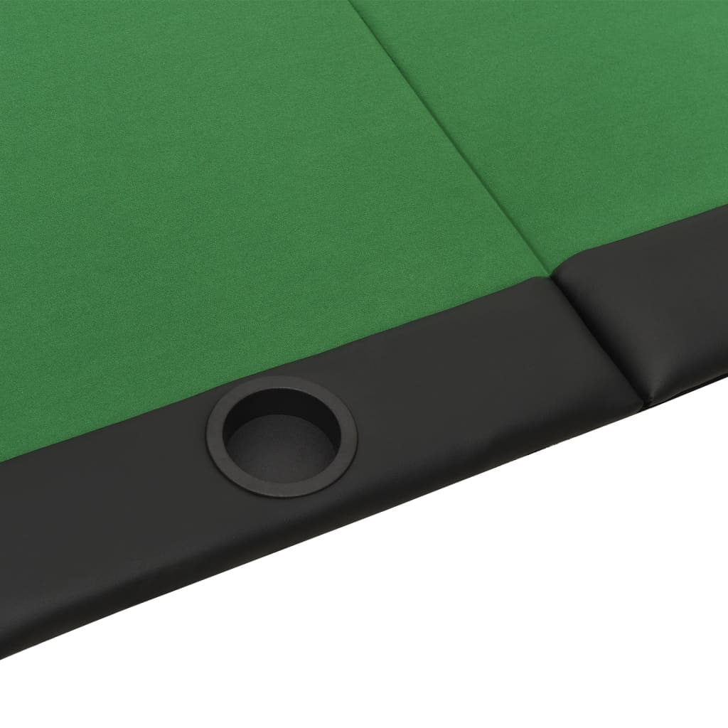 vidaXL Pokerio stalviršis, žalias, 208x106x3cm, 10 žaidėjų
