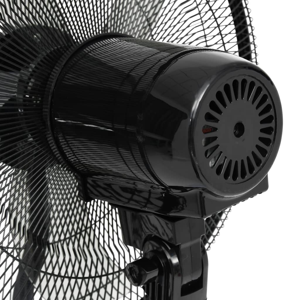 vidaXL Dulksną skleidžiantis pastatomas ventiliatorius, juodas/baltas