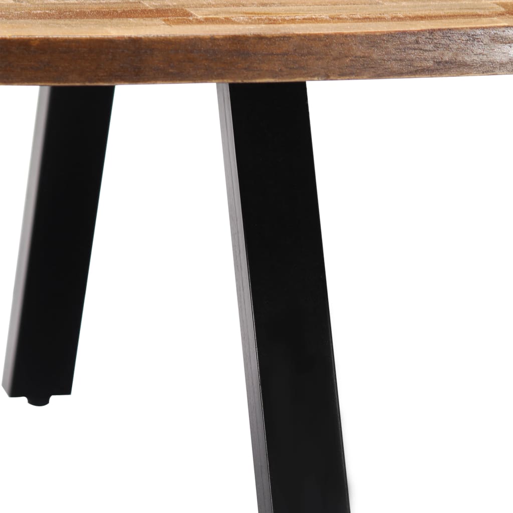 vidaXL Kavos staliukas, perdirbto tikmedžio masyvas, 120x60x30cm