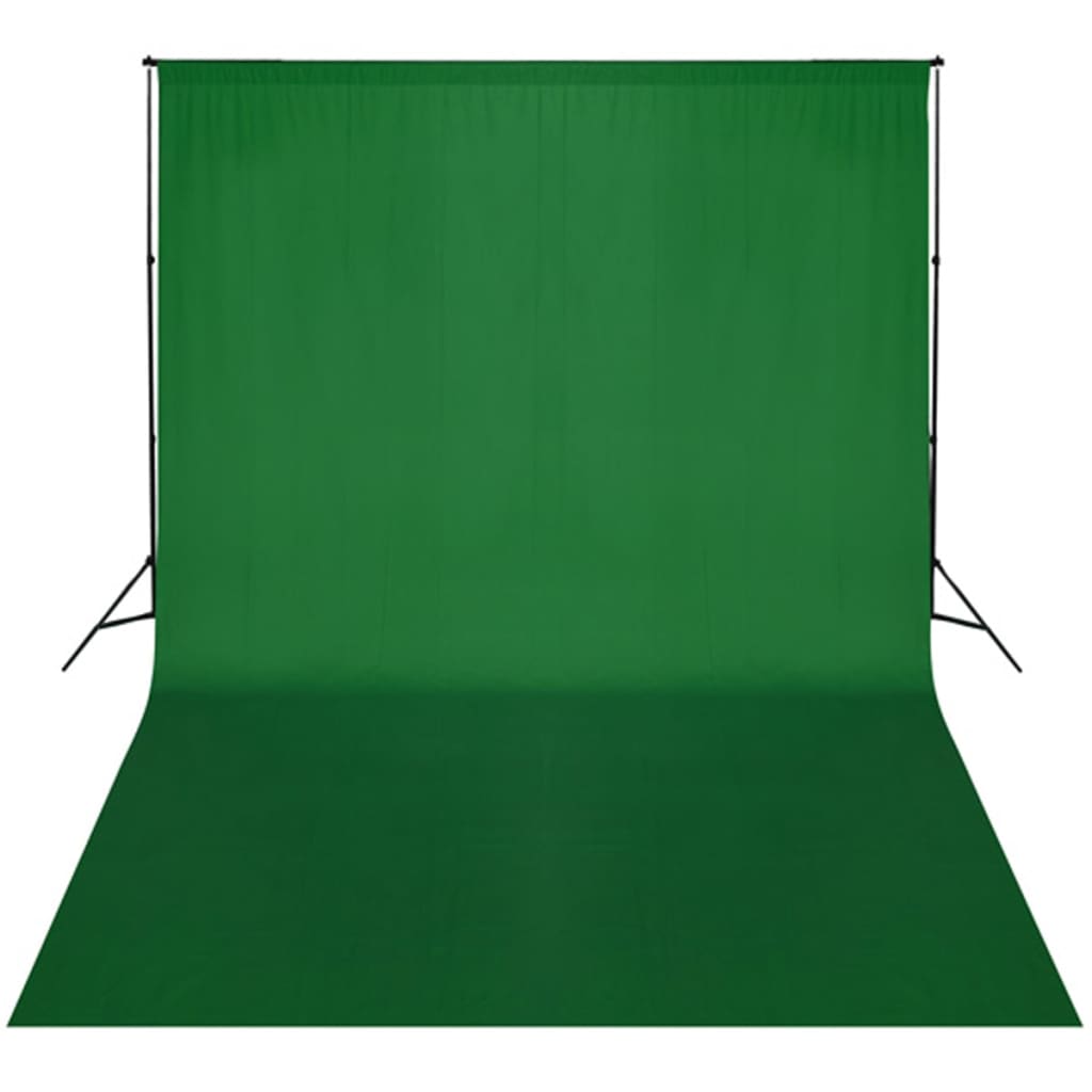 vidaXL Fono rėmo sistema, 300 x 300 cm, žalia