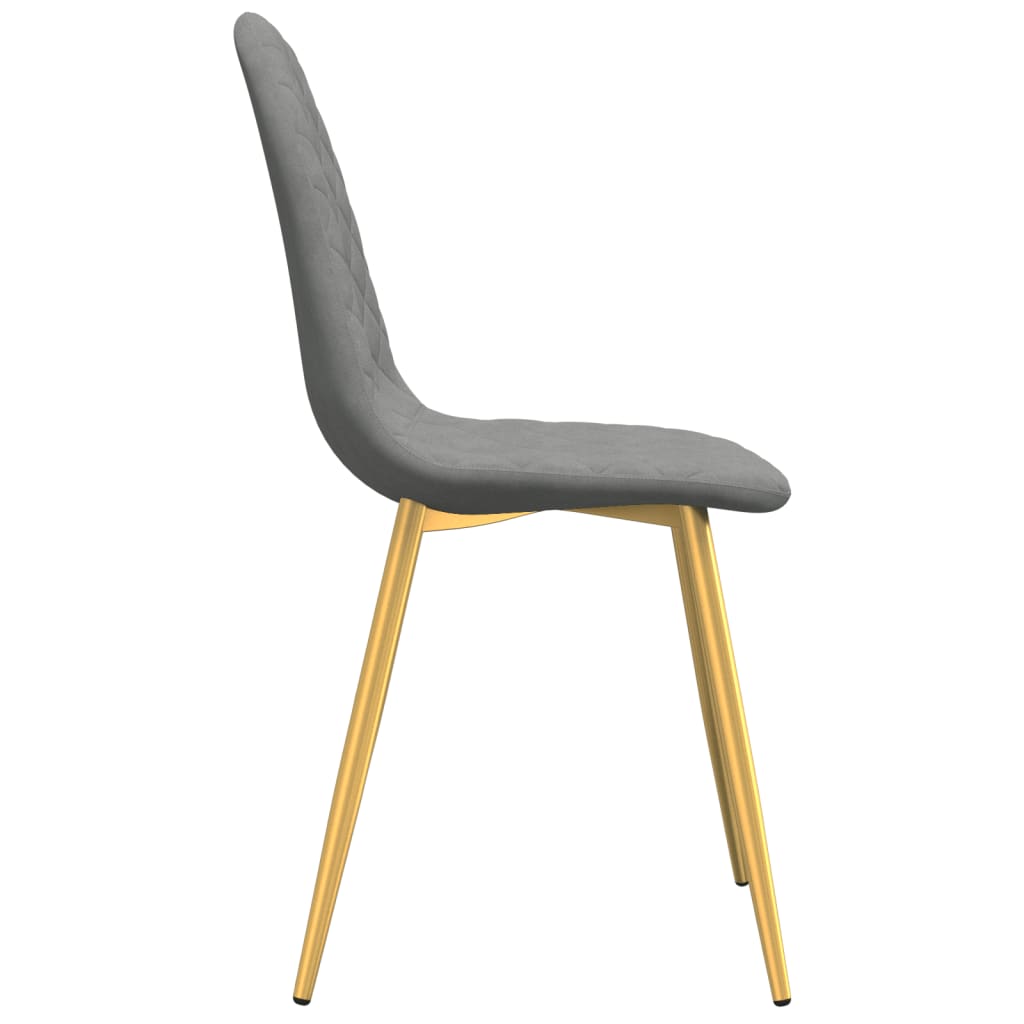 vidaXL Valgomojo kėdės, 4vnt., šviesiai pilkos spalvos, aksomas