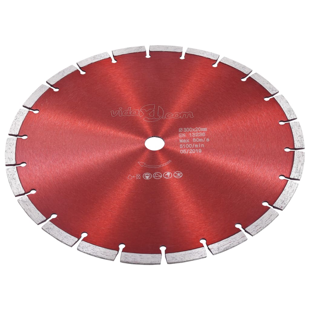 vidaXL Deimantinis pjovimo diskas, plienas, 300mm
