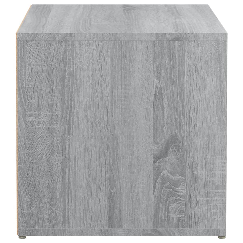 vidaXL Dėžė-stalčius, pilka ąžuolo, 40,5x40x40cm, apdirbta mediena