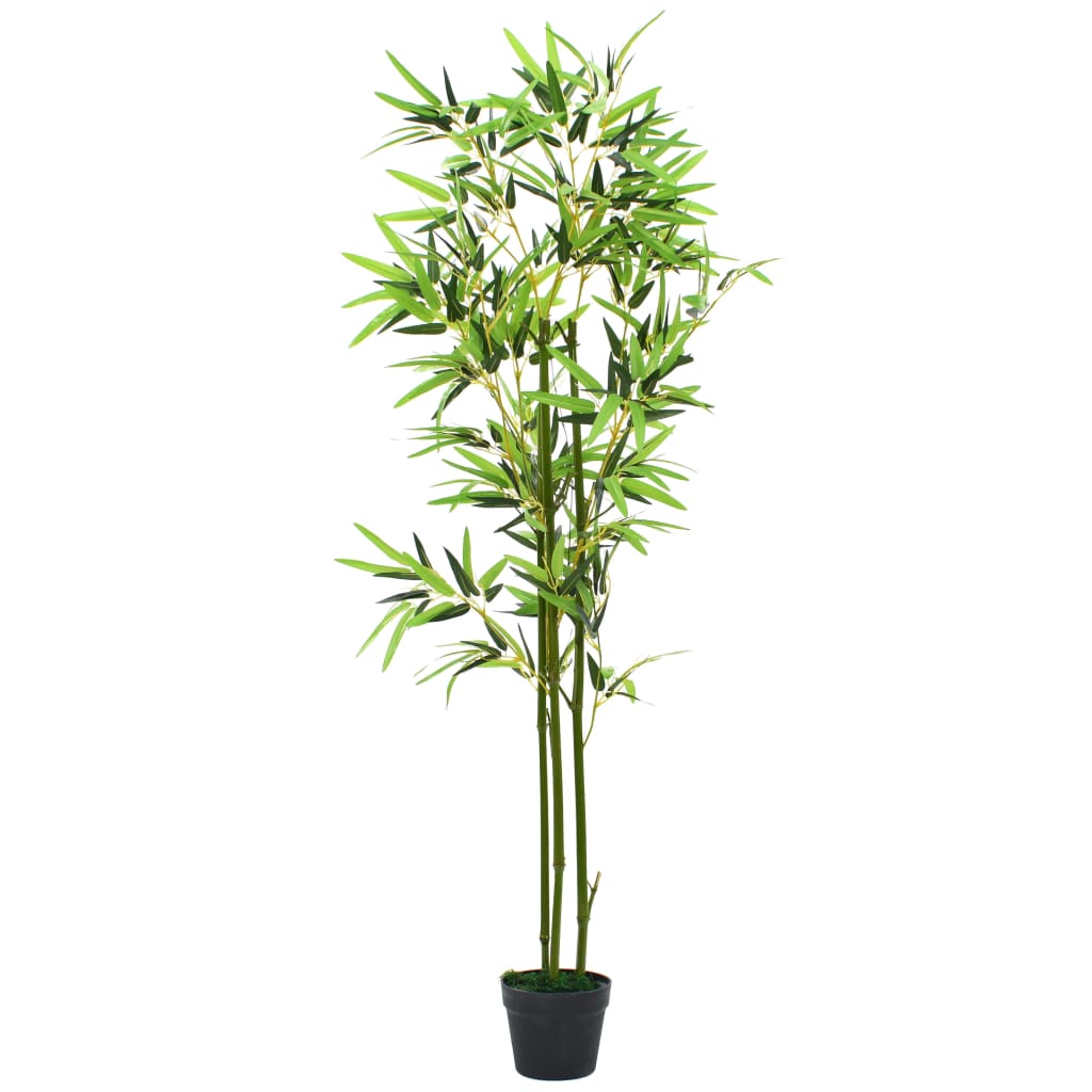 vidaXL Dirbtinis bambukas su vazonu, 150cm, žalias